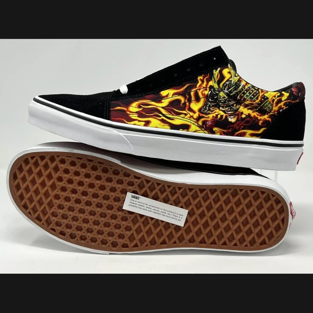 NWT New Vans Old Skool Samurai Flames 🔥 Shoes Size 9 - Picture 6 of 6